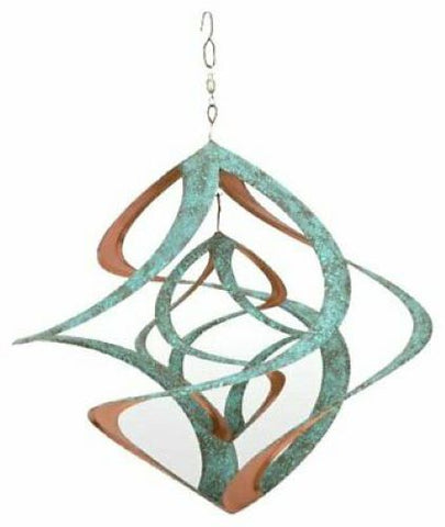 Cosmix Copper & Patina Finished Wind Spinner Two-Tone Design by Red Carpet Studios