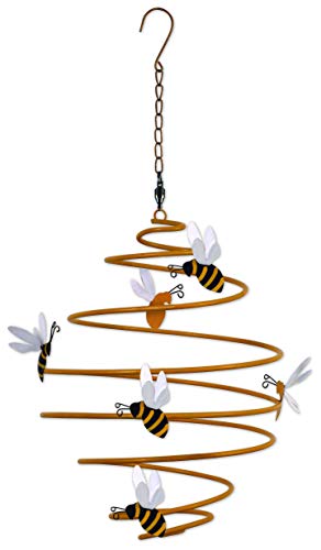 Beehive Country Garden Wind Spinner by Sunset Vista Designs