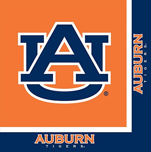 Auburn Tigers Party Pack - Plates, Cups, Napkins - Serves 8