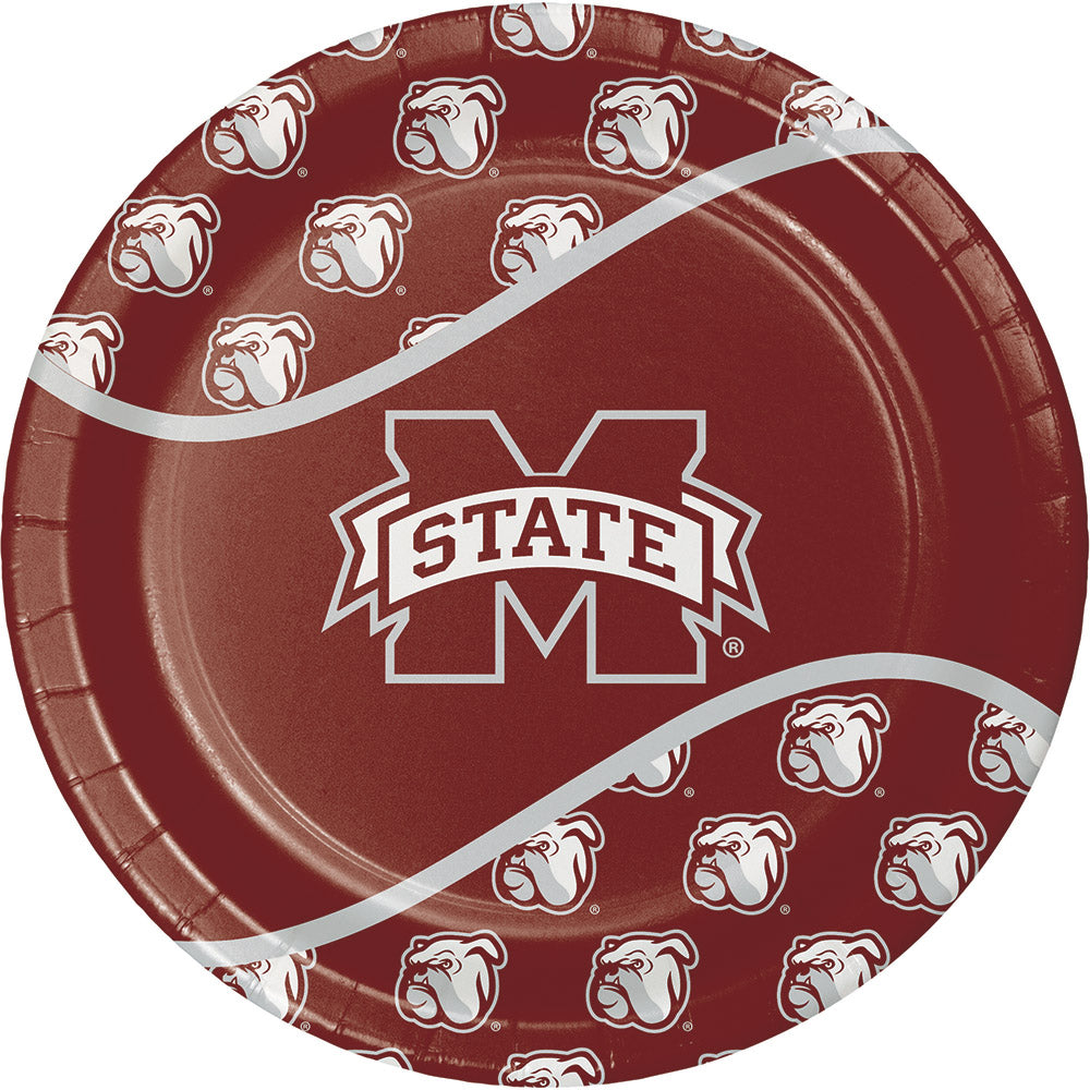 Mississippi State Bulldogs Party Bundle 9" Plates (16) Lunch Napkins (20)